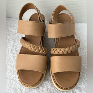 Sorel Women's Joanie IV Slingback
Wedge Adjustable Back Tan Suede Size 7.5